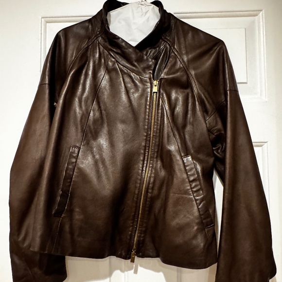 Brown Theory Leather jacket - Picture 1 of 3